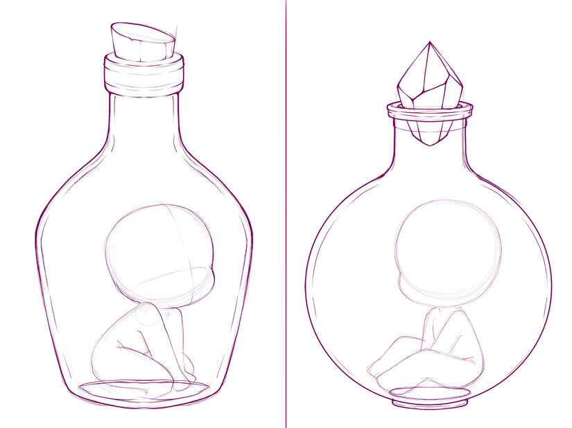 Potion bottles
